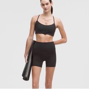 lululemon Athletic Viral Black Polka Dot Women's Athletic Sports Bra